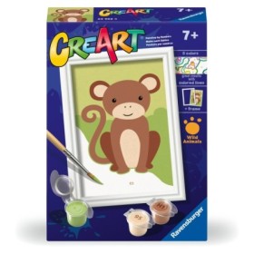 CreArt pictura pe numere pentru copii maimuta salbatica